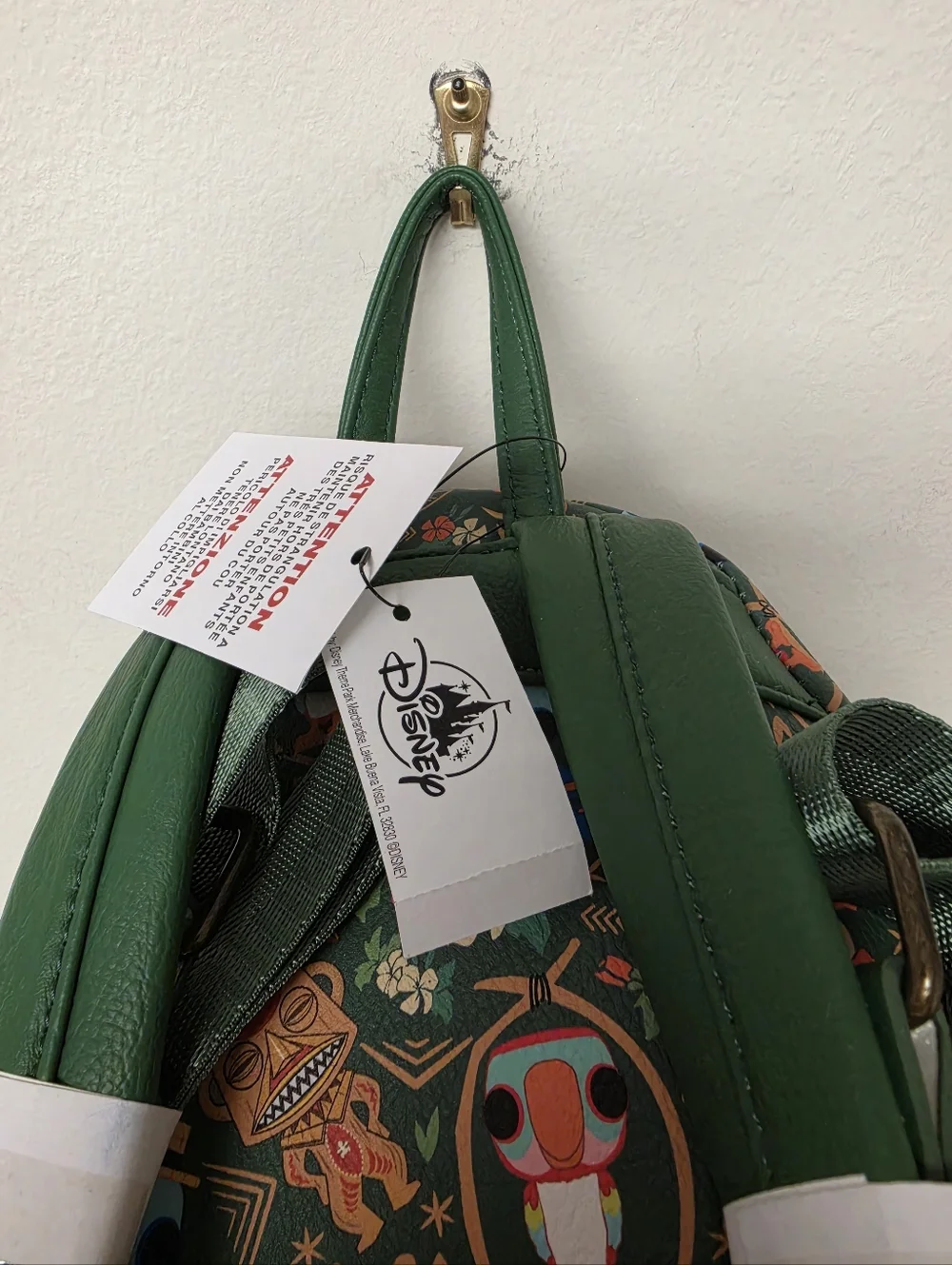 Loungefly Disney Parks Enchanted Tiki Room Backpack Green